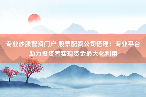 专业炒股配资门户 股票配资公司搭建：专业平台助力投资者实现资金最大化利用