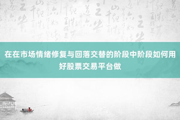 在在市场情绪修复与回落交替的阶段中阶段如何用好股票交易平台做