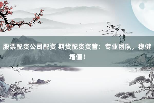股票配资公司配资 期货配资资管：专业团队，稳健增值！